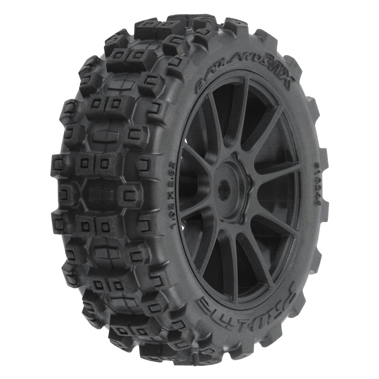 Pro-Line Badlands MX 1.9 Buggy Tires Mach-10 Black Wheels Typhon GROM