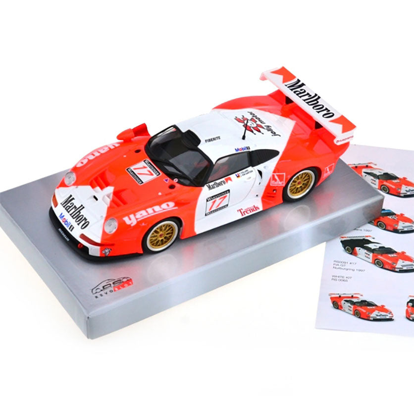 Revoslot RS0089 Porsche 911 GT1 #17 Marlboro Spa 1997 Revo 1/32 Slot Car