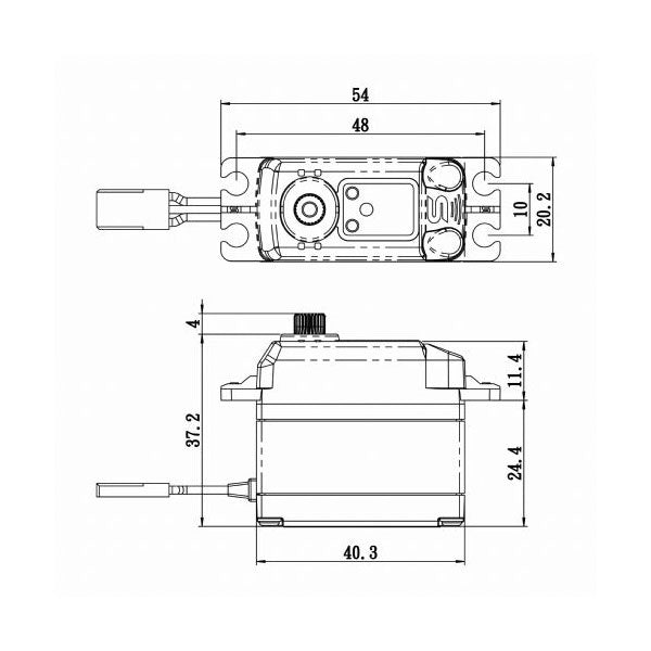 Savox High Torque Digital Servo with Soft Start, 0.11sec / 347oz @ 7.4V