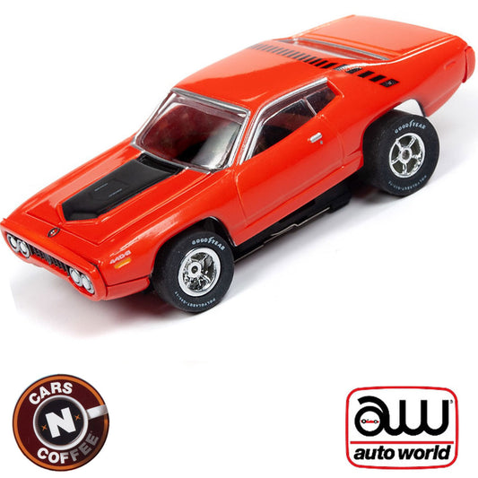 Auto World 1971 Plymouth Road Runner Red R26 HO Slot Car SC341 for AFX