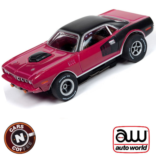 Auto World 1971 Plymouth Cuda Xtraction R26 HO Slot Car SC341 for AFX