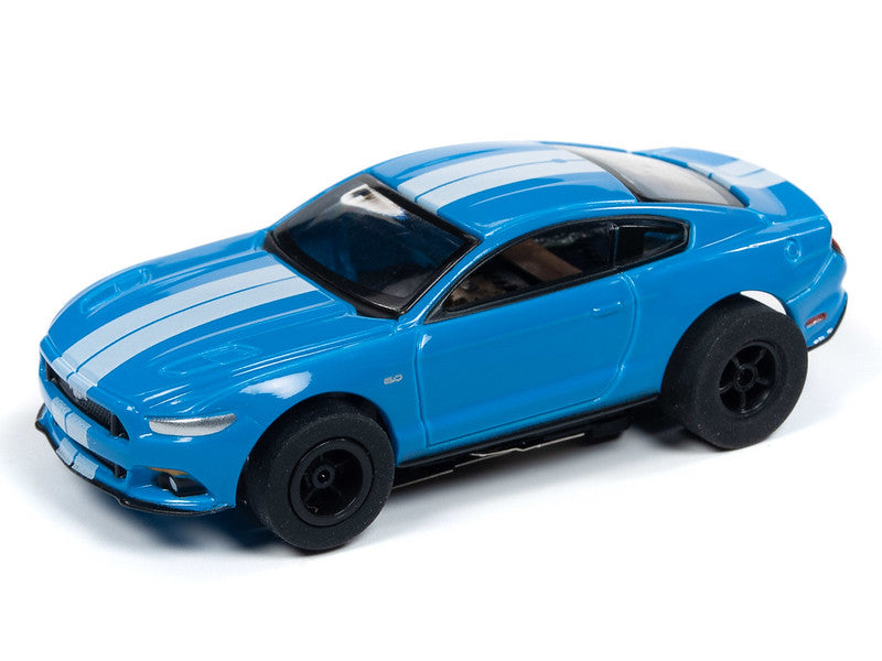 Auto World 2016 Ford Mustang GT Blue Xtraction R26 HO Slot Car SC341 for AFX