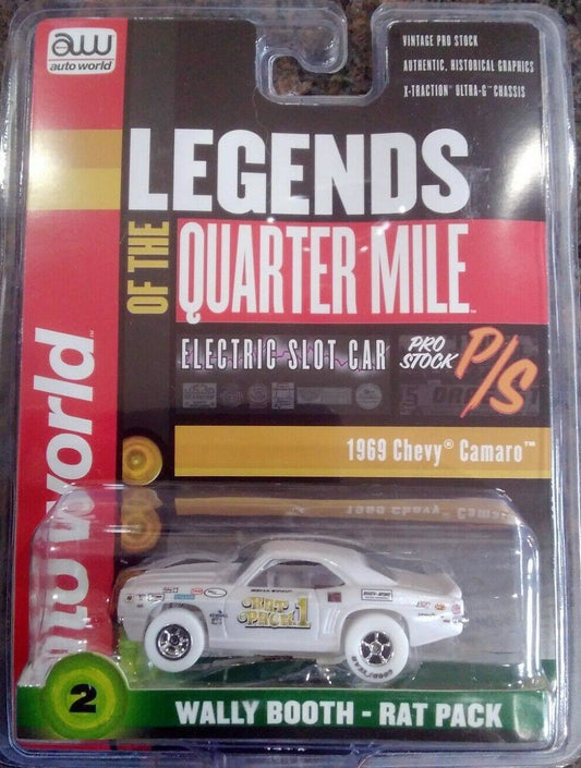 Auto World iWheels Xtraction Chevy Camaro Wally Booth Rat Pack HO Slot Car