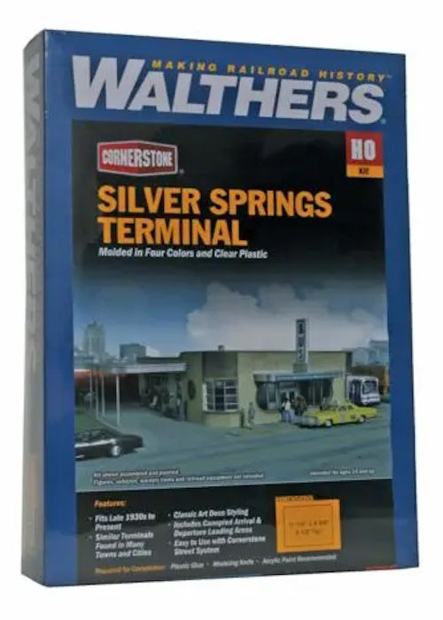 Walthers 933-2934 HO Scale Silver Springs Bus Terminal Train Kit