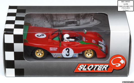 Sloter Ferrari 312 PB Winner Targa Florio 1972 1/32 Slot Car 400105 for Slot.it