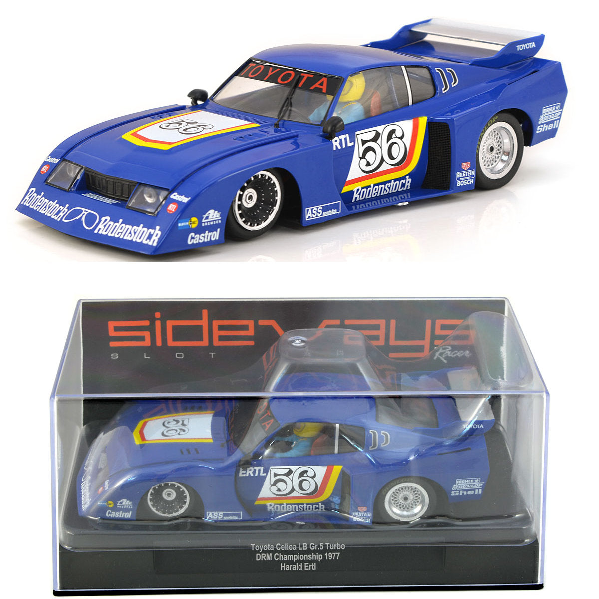 Racer Sideways Toyota Celica LB Turbo #56 DRM 1977 1/32 Slot Car SW67