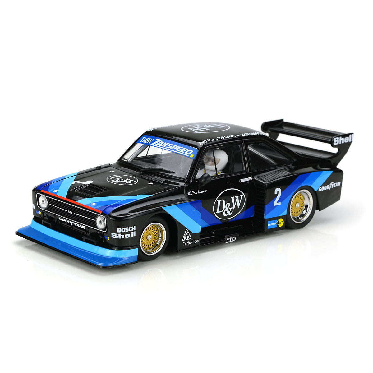 Racer Sideways Ford Escort MKII RS Turbo DRM Zolder 1979 1/32 Slot Car SW78