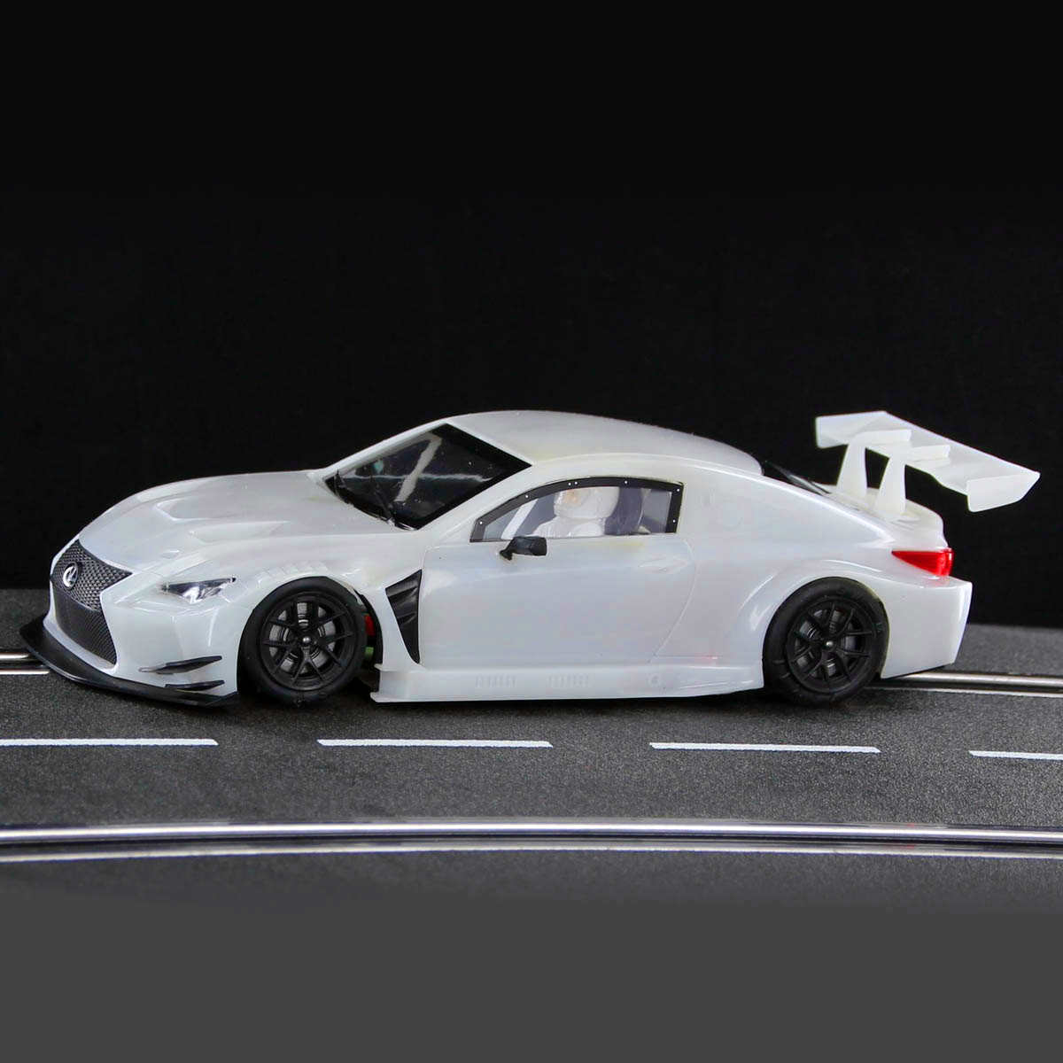 Racer Sideways Lexus RC F GT3 White Unpainted Kit 1/32 Slot Car SWCAR07K