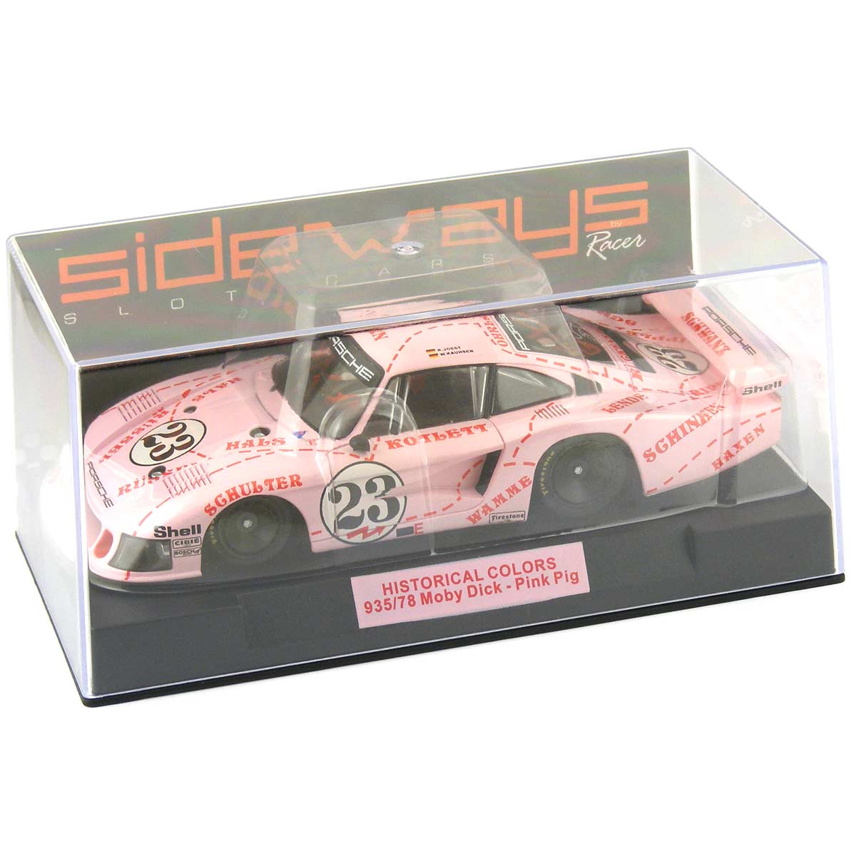 Racer Sideways Porsche 935/78 Moby Dick Pink Pig 1/32 Slot Car SWHC03