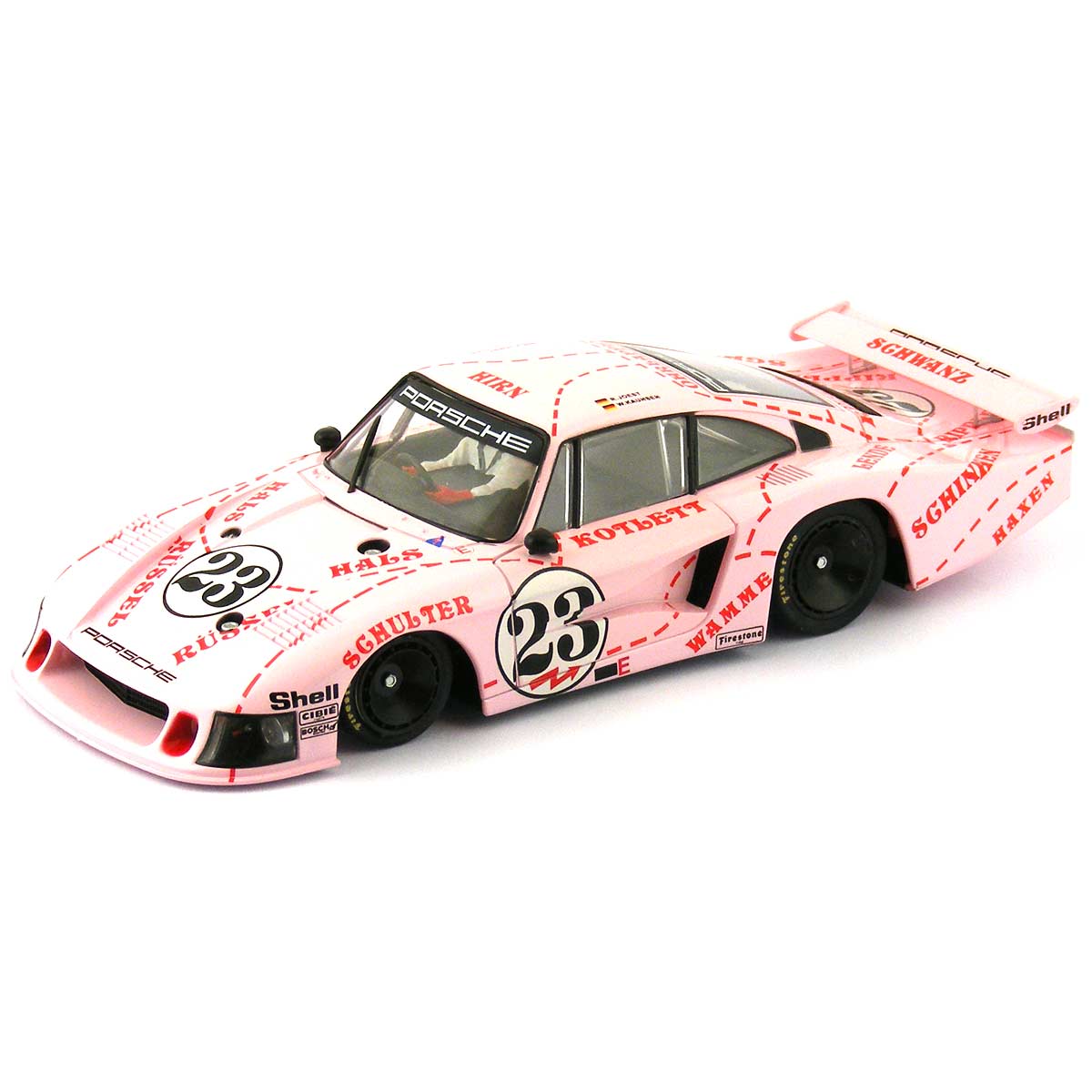 Racer Sideways Porsche 935/78 Moby Dick Pink Pig 1/32 Slot Car SWHC03