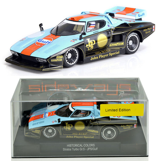 Racer Sideways Lancia Stratos GR5 JPS/Gulf USA Limited Edition 1/32 Slot Car