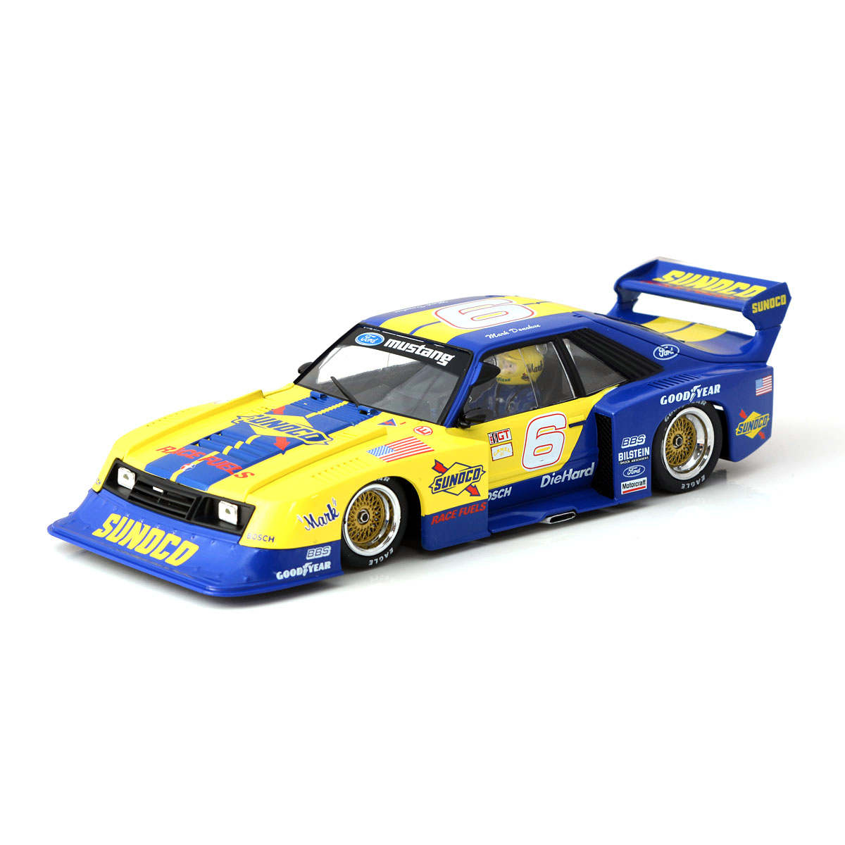 Racer Sideways Ford Mustang Turbo Sunoco Mark Donohue 1/32 Slot Car SWHC08