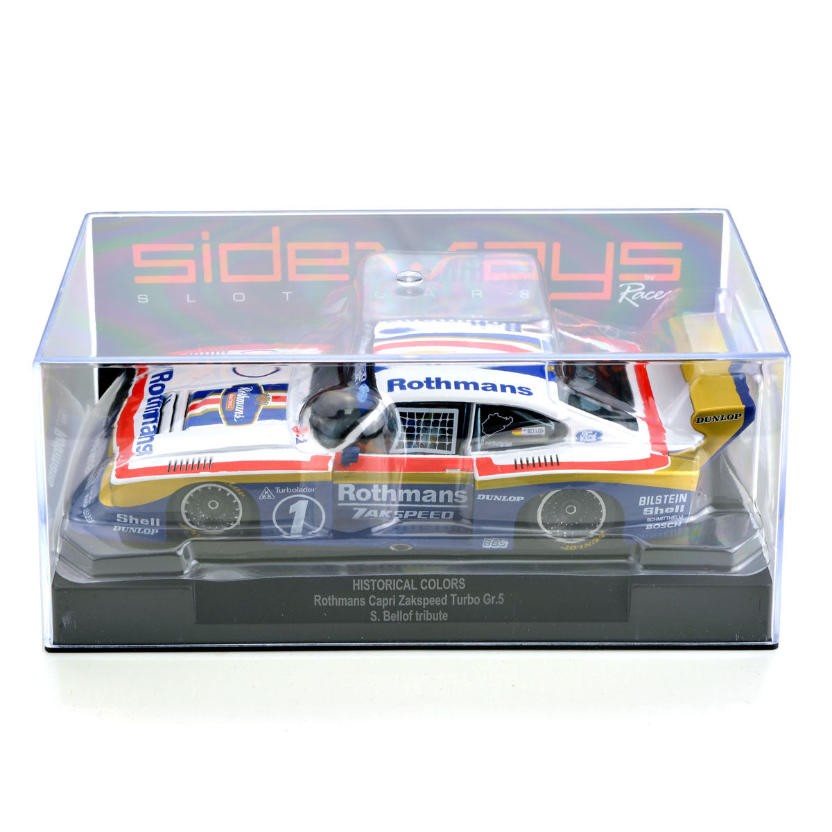 Racer Sideways Ford Capri Zakspeed Gr5 Rothmans 1/32 Slot Car SWHC10