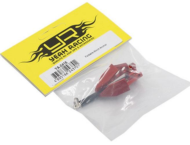 Yeah Racing YA-0416RD Foldable Winch Anchor For CR01-27 1/10 RC Car - PowerHobby