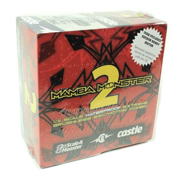 Castle Creations 1/8 Mamba Monster 2 Neu Waterproof w/ ESC 2200kv Motor COMBO - PowerHobby