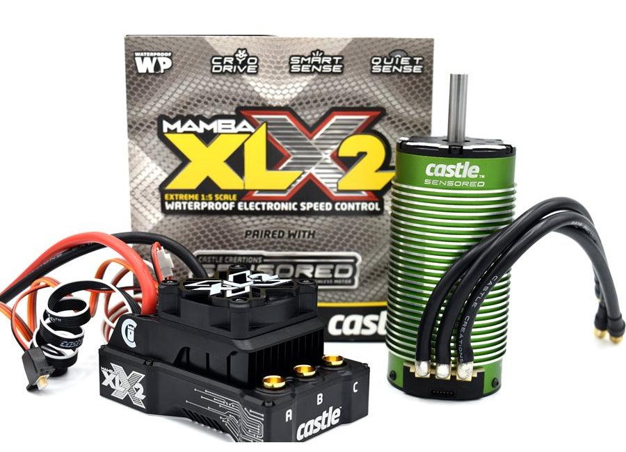 Castle Creations Mamba XLX2 8S 33.6V ESC 20A Peak BEC w/2028-1100KV Motor COMBO - PowerHobby