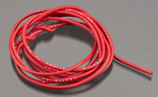 Castle Creations Wire 60" 16 AWG Red 011-0037-00 - PowerHobby