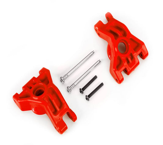 Traxxas 9050R Red Heavy Duty L/R Rear Sub Axle Carriers 4x4 Hoss/Rustler/Slash - PowerHobby