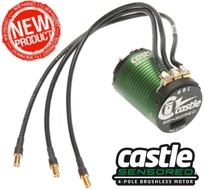 Castle Creations 060-0059-00 4-Pole Sensored Brushless 1406-7700KV Motor Only - PowerHobby