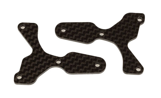 Associated 81523 RC8B4 Front Lower Suspension Arm Inserts Carbon Fiber 2mm - PowerHobby