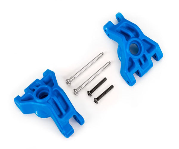 Traxxas 9050X Blue Heavy Duty L/R Rear Sub Axle Carriers 4x4 Hoss/Rustler/Slash - PowerHobby