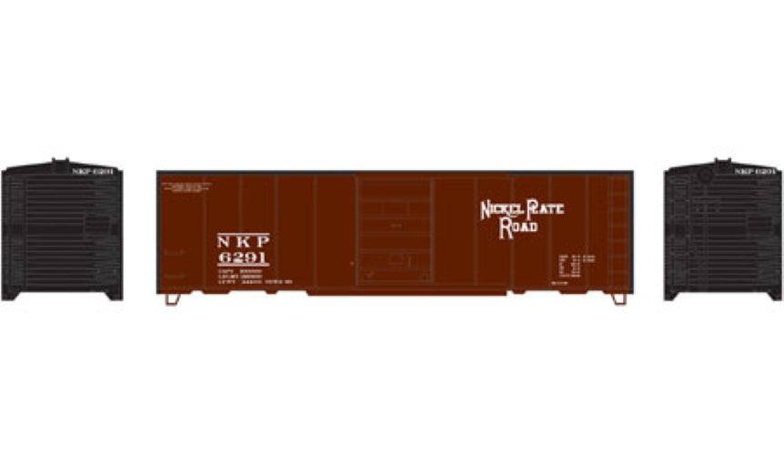 Athearn RND73559 HO 40' Box Car Single Door, NKP #6291 - PowerHobby