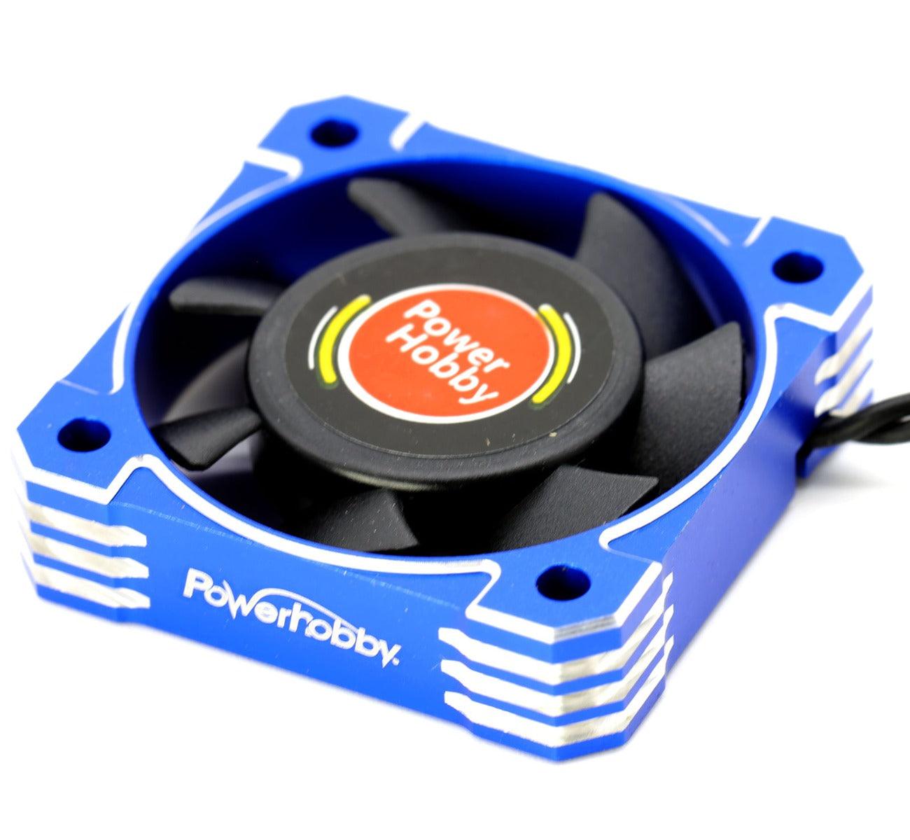 Powerhobby 40x40x10mm Tornado High Speed Aluminum RC Cooling Fan 40mm Blue - PowerHobby