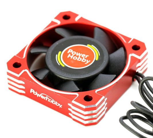 Powerhobby 40mm Aluminum Tornado High Speed HV RC Cooling Fan Red - PowerHobby