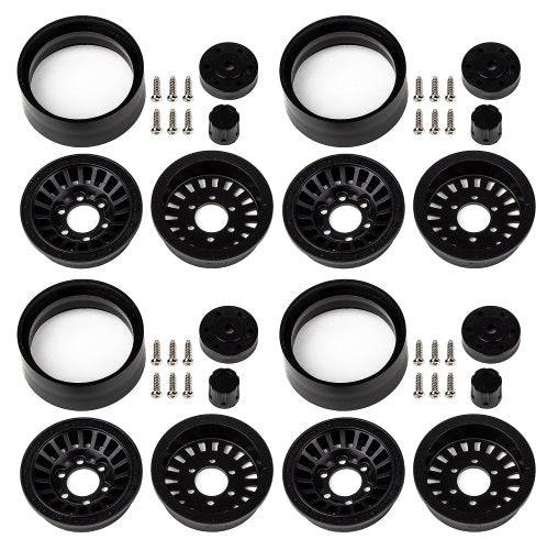 Associated 42112 Enduro Urbine Wheels 1.55" Black - PowerHobby