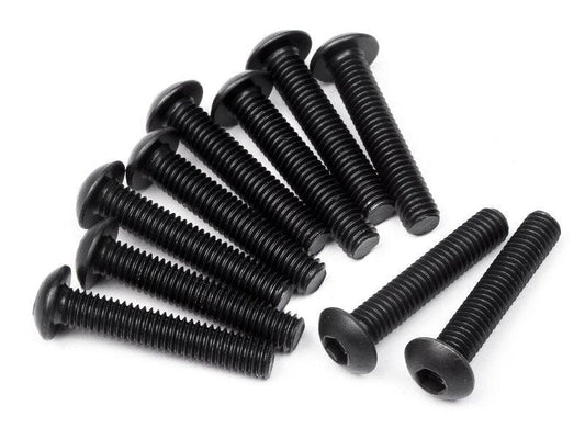 HPI Button Head Screw M3x16mm (Hex Socket 10 pieces) Ken Block WR8 Apacche - PowerHobby