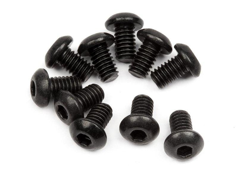 HPI 100864 Button Head Screw M2.5x4mm 1.5mm Hex Socket (10) Savage XS Flux - PowerHobby