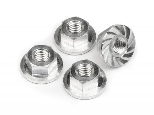 HPI Racing 103908 Serrated Flange Nut M4x10.8mm (4) Blitz - PowerHobby