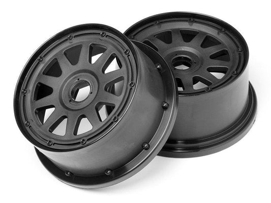 HPI 104975 TR-10 Baja 5SC Front Wheel (Black) (2) (120x60mm/-4mm Offset) Baja - PowerHobby