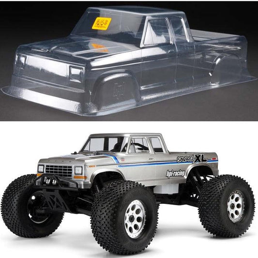 HPI Racing 105132 1979 Ford F-150 Supercab Clear Body Savage XL 5.9 RTR - PowerHobby