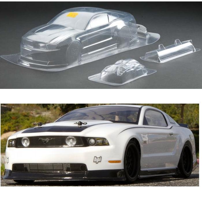 HPI 106108 2011 Ford Mustang RTR Clear Body 200mm Sprint 2 Sport / Drift / Flux - PowerHobby