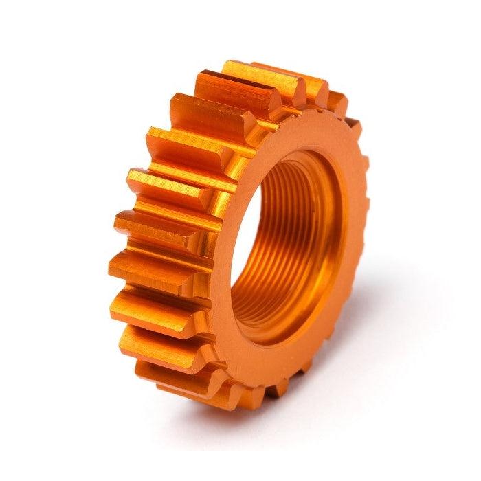 HPI Racing 106631 Threaded Pinion Gear 22Tx12mm 1M Orange Nitro 3 / RS4 3 Evo - PowerHobby