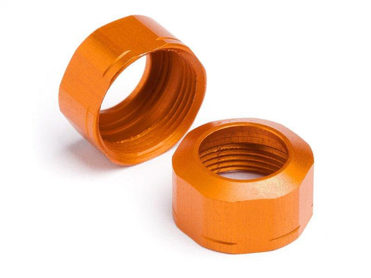 HPI 106633 Shock Cap 12xM13x0.8mm Orange Grooved (2) Sprint 2 Nitro RS4 3 - PowerHobby