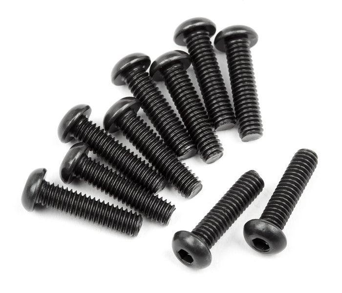 HPI Racing 107373 Button Head Screw M2.5x10mm Hex Socket (10) Apache C1 1/8 /SC - PowerHobby