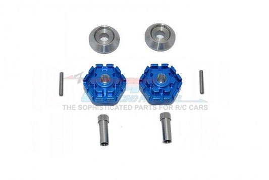 GPM ALUMINUM WHEEL HUB HEX (+10MM) TRAXXAS 1/10 MAXX 4WD BLUE - PowerHobby