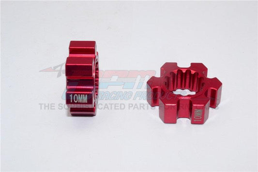 GPM ALUMINUM WHEEL HEX (10MM THICKNESS) TRAXXAS X-MAXX 4X4 RED - PowerHobby