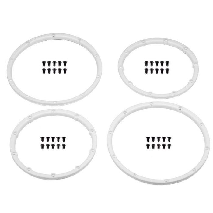 HPI Racing 110545 Wheel Bead Lock Rings White (2) RTR Baja 5B / 5B Flux / 5B SS - PowerHobby