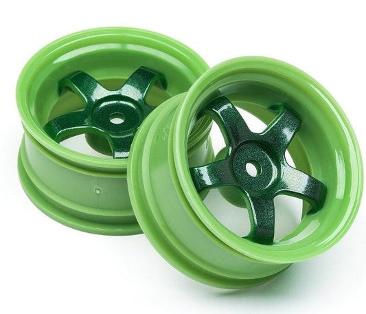 HPI Racing 111090 Work Meister S1 Wheel Green 3mm Offset (2)Sprint 2 Touring Car - PowerHobby