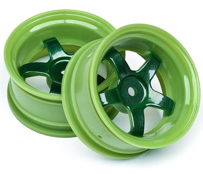 HPI Racing 111091 Work Meister S1 Wheel Green 6mm Offset (2) Sprint2 Touring Car - PowerHobby