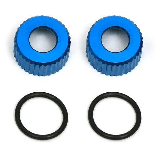 Associated 31327 Shock Bottom Caps VCS3 w/O Rings (2) TC6 SC10 RC10B5M / T4 / B4 - PowerHobby