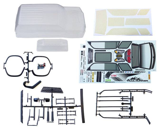 Associated 42241 Enduro Trailrunner Clear Body Set with Accessories - PowerHobby