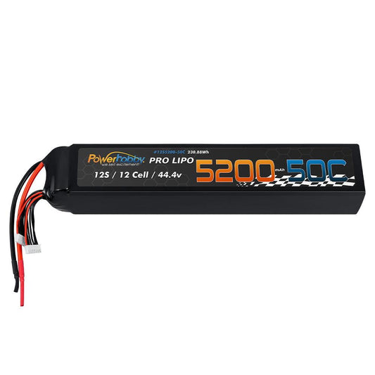 Powerhobby 12S 44.4V 5200mah 50c Lipo Battery FOR 700-800 Heli / Helicopter - PowerHobby