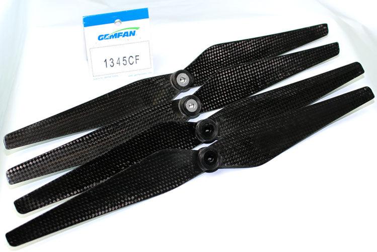 Gemfan DJI Inspire 1 1345 CW CCW Carbon Fiber Self Tightening Props 2 Pairs - PowerHobby