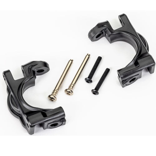 Traxxas 9032 Heavy Duty Caster Blocks C-Hubs Black : 4x4 Hoss / Rustler / Slash - PowerHobby