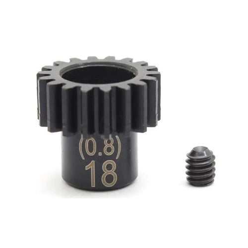 Kyosho PNGS0818 Steel Pinion Gear (18T/0.8M/φ5.0) - PowerHobby