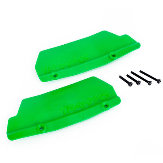 Traxxas 9519G Rear Left & Right Mud Guards Green w/3x15 (2) 3x25mm (2) : Sledge - PowerHobby